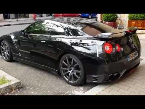 Nissan GT-R black edition start-up and sound