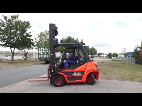 D3770 = 6.000kg used Linde H60D front forklift from 2011