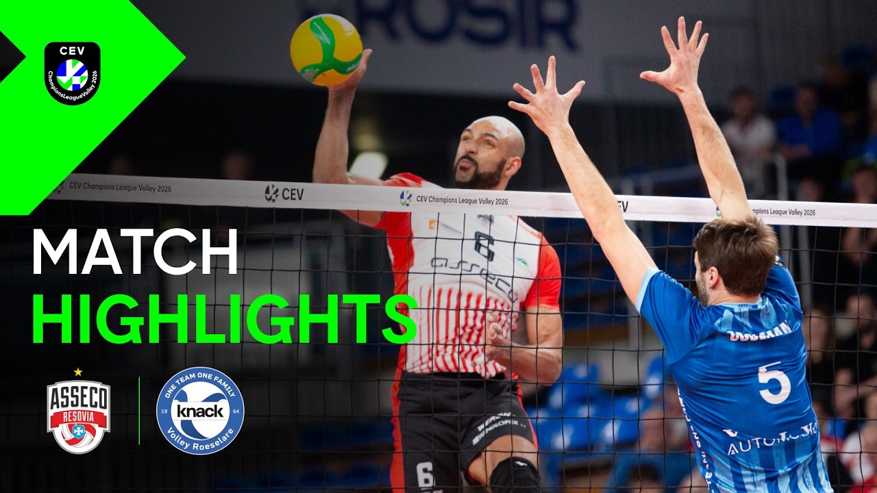 Highlights | Asseco Resovia Rzeszow vs. Knack ROESELARE | CEV Champions League Volley 2026 Men