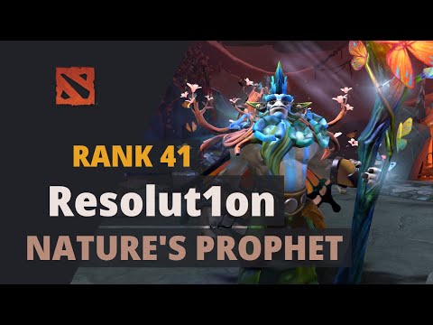 Resolut1on (Rank 41) plays Nature's Prophet Dota 2 Full Game