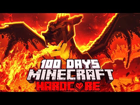 I Survived 100 Days as a DRAGON in Hardcore Minecraft
