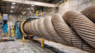 You Won’t Believe How These Massive Bridge Steel Cables Are Manufactured Inside Mega Factory