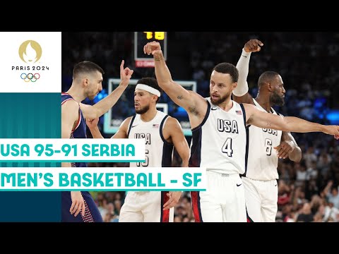 USA takes down Serbia to seal their spot in Men's Basketball Final 🤩 | Paris 2024 highlights