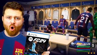 مهنة مدرب برشلونة في فيفا 24 FC حياة واقعية???? ..!!