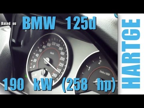 BMW 125d F20 Test Drive with HARTGE Engine Upgrade 80 - 180 km/h