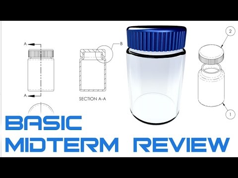 SolidWorks 2016 Accelerated Learning Tutorial / Basics Midterm Exam Review