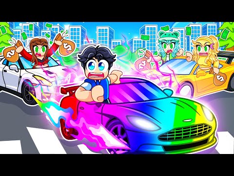 ADMIN CAR SPEEDRUNNER vs Rich Hunters In Driving Empire! (Roblox)