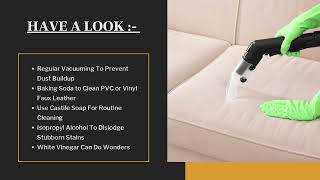 How To Clean A Faux Leather Couch Like A Pro