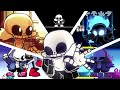 All Of Sans Vs Indie Cross FNF And Cutscenes