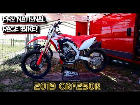 2019 CRF250R Pro National Race Bike - FIRST RIDE!