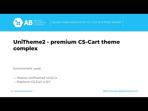Update of Unitheme2 v.4.12.1.a for CS-Cart and Multi-Vendor 4.12.1