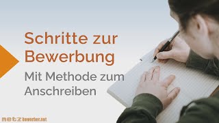 Mit Methode zum Anschreiben