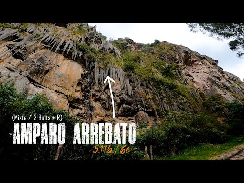 Escalando en Suesca | Colombia | Ruta | Amparo arrebato | 5.11b - 6c