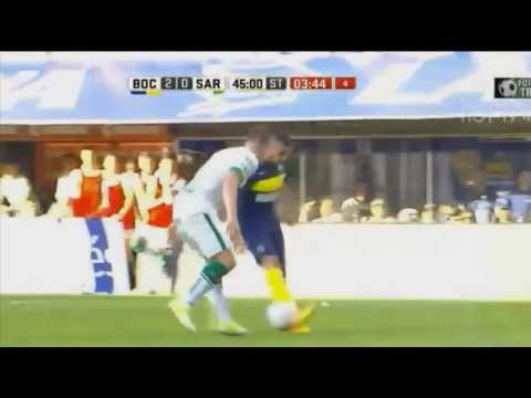 Gol de Bou - Boca Juniors 2 x 0 Sarmiento J - Fecha 6 - Liga Argentina