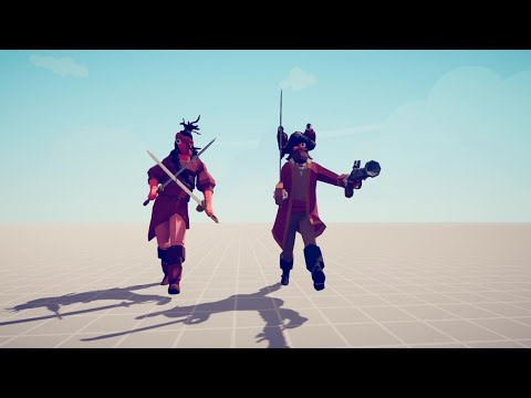 TABS pirate queen and pirate captain vs every unit - Totally accurate battle simulator
