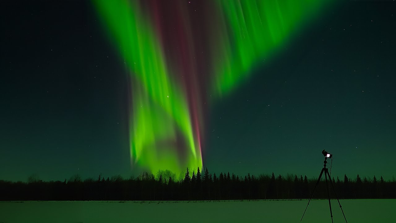 ambient music for unwinding under aurora borealis.