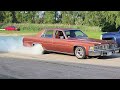 Sinister Cadillac Winter Beater Sleeper 496 Big Block Chevy Doing A Burnout On The Street