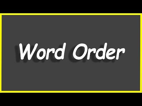 Python Programs 78 Word Order
