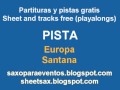 Partitura y pista de Europa de Santana - Sheet music and playalong