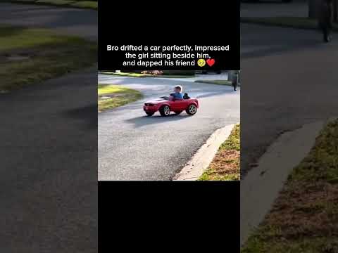 Bro drifted a car perfectly, impressed the girl sitting beside him, and dapped his friend 🥹❤️