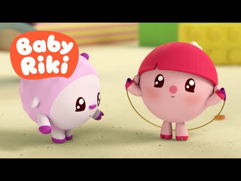 Jucăm jocul coardei cu BabyRiki - Desene animate pentru Copii de Grădiniță