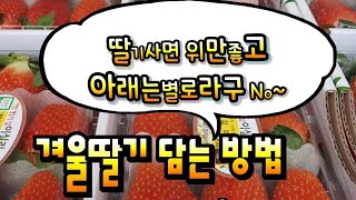 딸기 팔아요~전라북도 김제딸기판매농장 딸기이쁘게담는 요령. 겨울딸기포장방법