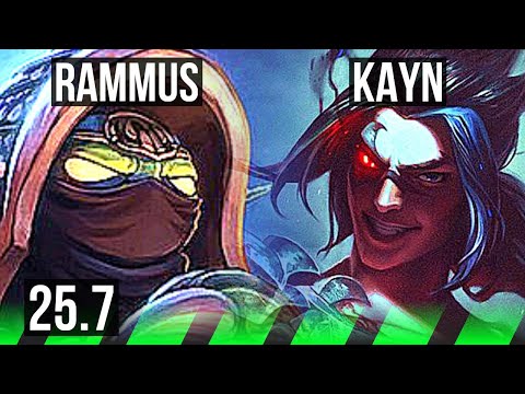 RAMMUS vs KAYN (JGL) | Rank 3 Rammus, 800+ games | BR Challenger | 25.7