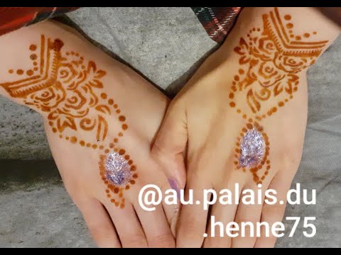 Henna oriental temporary tatoos - Jewel Effect - Wedding and Everyday -