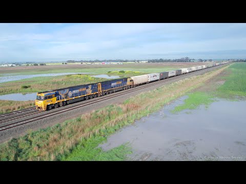 6PM7 Pacific National Container Train With NR34 "First Nations" (3/10/2022) - PoathTV Railways