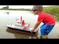 RC ADVENTURES - NEW Capt. MOE & the AquaCraft Rescue 17 Fireboat RTR 