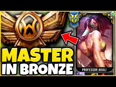 I TOOK MY REWORKED AKALI INTO BRONZE (FOR THE FIRST TIME) MASTER VS. ELO HELL - League of Legends