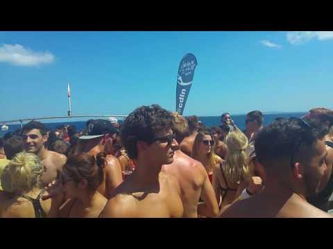 Rebels Ibiza to Formantera boat party panorama - 12th August 2016