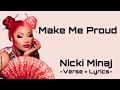 Nicki Minaj - Make Me Proud (Verse + Lyrics)