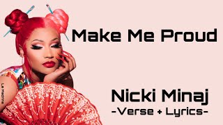 Nicki Minaj - Make Me Proud (Verse + Lyrics)