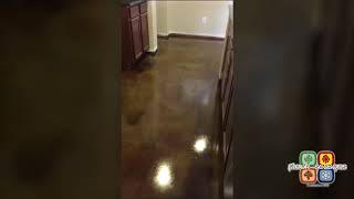 Grind and Stain of Residential Interior
