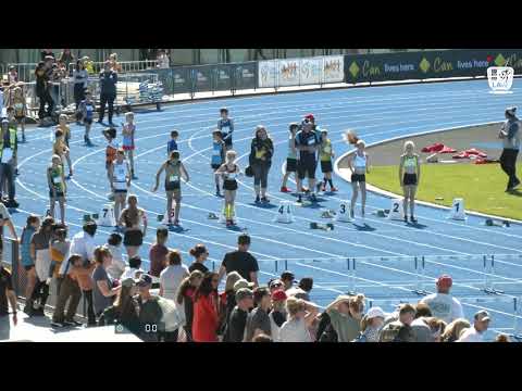 Girls U11 80m Hurdles TF 3: 2021 Commonwealth Bank State Track and Field Championships // LAVicTV