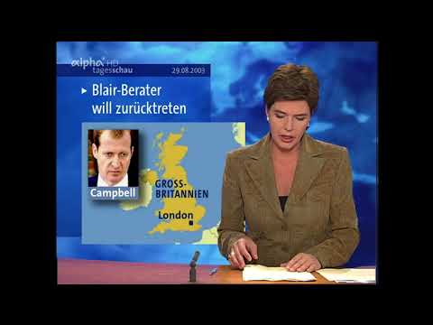 Tagesschau 2003 - 29.08.2003 - #GB #TonyBlair #Nachrichten #Tagesschau vor 20 Jahren ARD #Politik