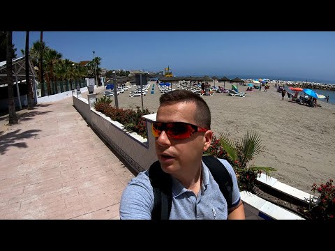 🏖Benalmádena Beach Walking Tour. Playa Viborilla to Playa Bonita (Beaches).