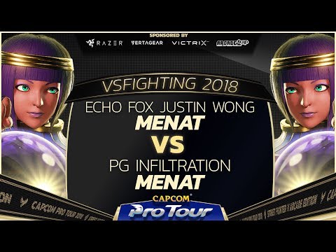 Echo Fox Justin  (Menat) vs PG Infiltration (Menat) - VSFighting 2018 -Top 16 -SFV - CPT 2018