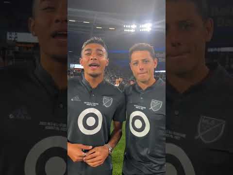 Julián Araujo and Javier "Chicharito" Hernández react to the 2022 #MLSAllStar game