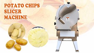 How to make potato slices of adjustable thickness 1-6mm? Wavy potato slicer | potato cutting machine