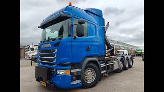 Camion ampliroll Scania G450 8x2/4 HighLine Euro6A - Hiab 26T Hook Arm System - Retarder | Image 4 - Autoline