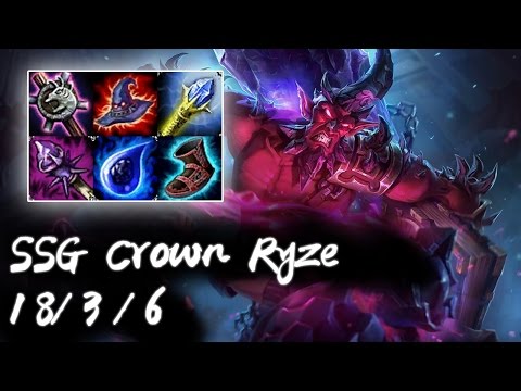 SSG Crown RYZE vs CASSIOPEIA Mid - Patch 6.24 KR Flex Rank