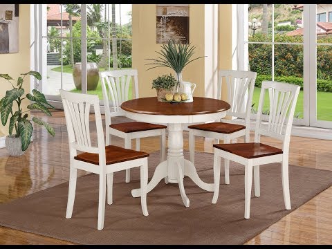 Small round dining table set