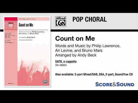 Count on Me, arr. Andy Beck – Score & Sound