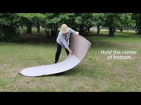 How to fold TRIPTIPS shower tent