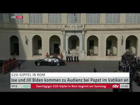 LIVE: Das Treffen von Biden und Papst Franziskus vor dem G20-Gipfel
