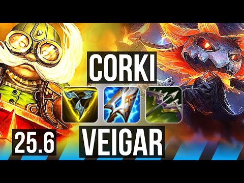 CORKI vs VEIGAR (MID) | KR Challenger | 25.6
