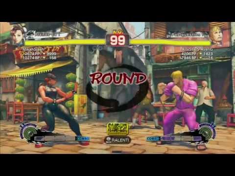 SSF4 AE 2012 : MikahSlash ( Chun-Li ) VS AllxStarS AvenG ( Cody )