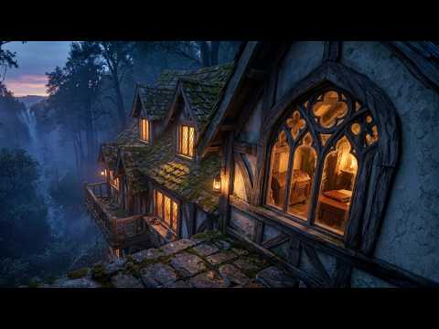 Cliffside Hearths Above the Mist | Medieval Celtic Ambience of Spring for Reading and Relaxation